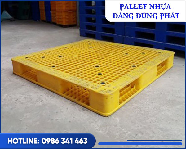 Pallet nhựa 1200x1200x150 vàng